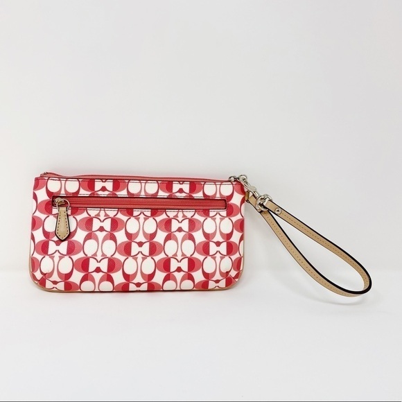 Coach Wristlet Go Go Peyton Dream Signature C Print Pink - Picture 2 of 13